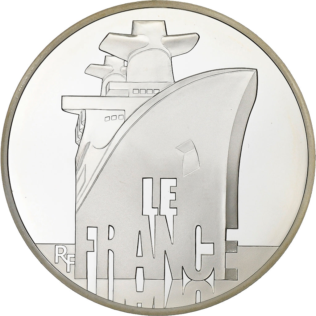 France, 20 Euro, Le France, 2012, Paris, Silver, MS(63), KM:2070