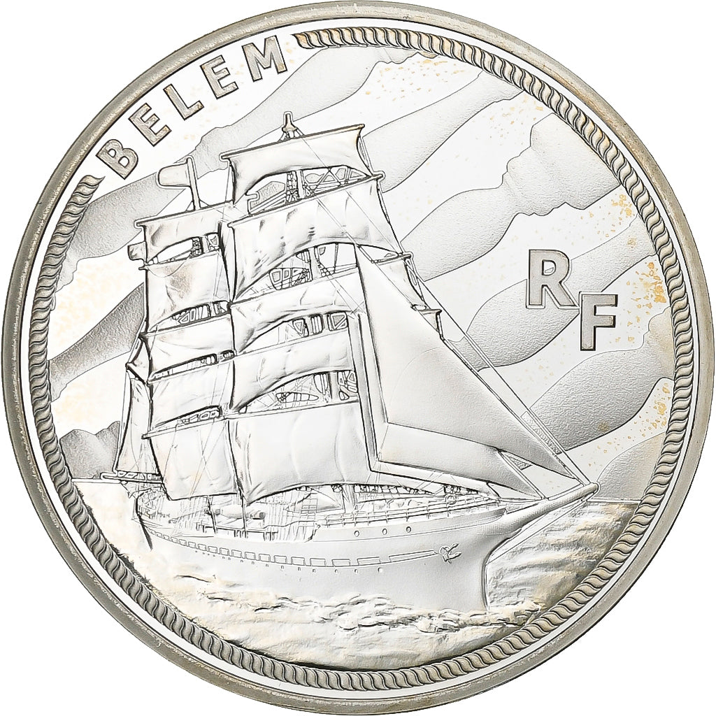 France, 10 Euro, Le Belem, Proof, 2016, Paris, Silver, MS(63)