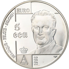 Belgium, Albert II, 5 Ecu, 1998, Brussels, Silver, MS(63), KM:221