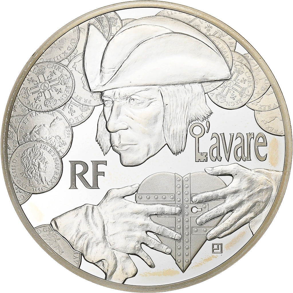 France, 10 Euro, Molière, Proof, 2014, Paris, Silver, MS(63)