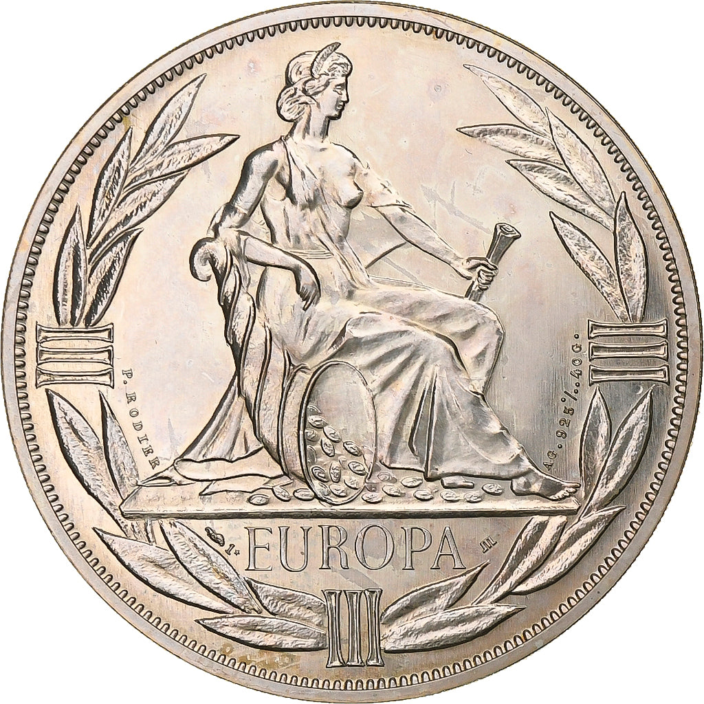 France, Ecu, 1981, Silver, Europa, MS(63)