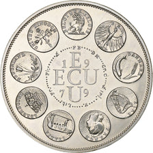 France, Ecu, 1979, Silver, Europa, MS(63)