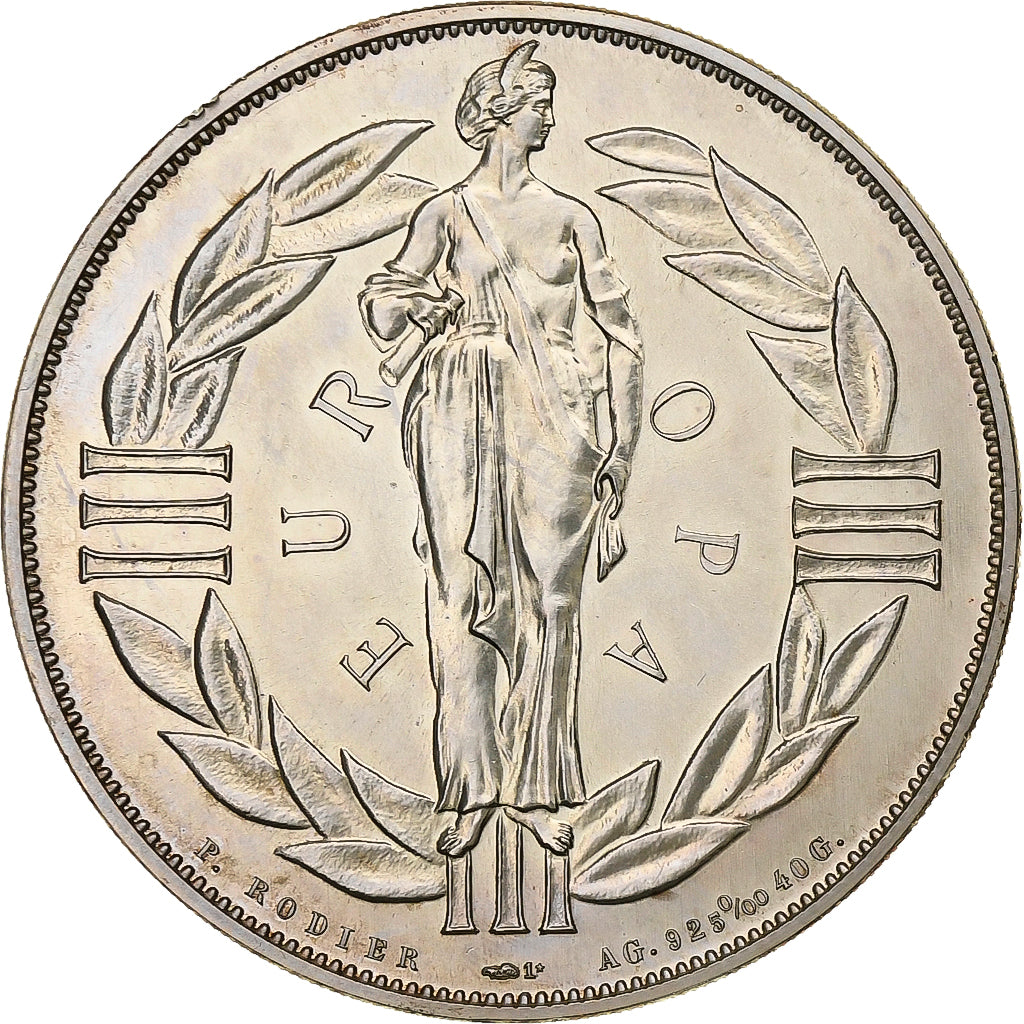 France, Ecu, 1979, Silver, Europa, MS(63)
