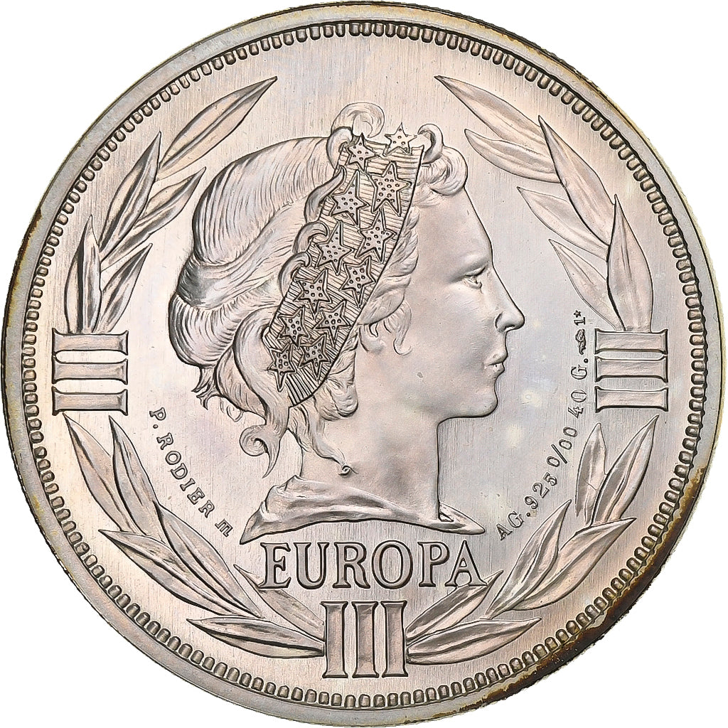 France, Ecu, 1994, Silver, Europa, MS(63)