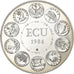 France, Ecu, 1984, Silver, Europa, MS(63)