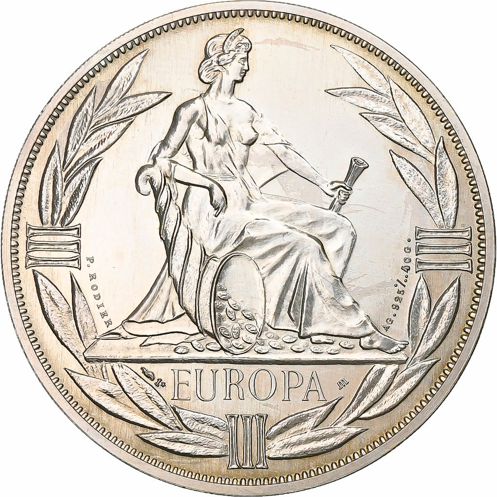 France, Ecu, 1984, Silver, Europa, MS(63)