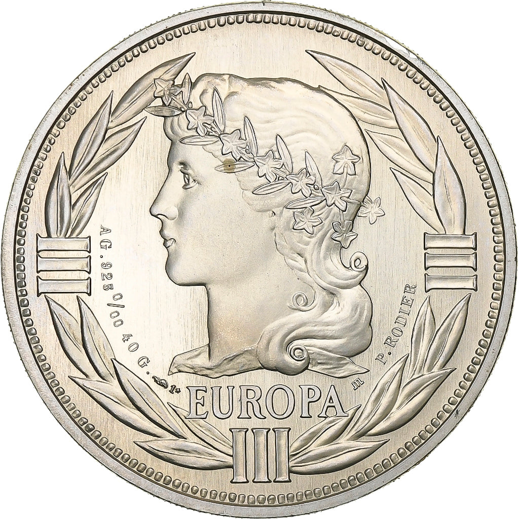 France, Ecu, 1986, Silver, Europa, MS(63)