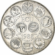 Francia, Ecu, 1988, Argento, Europa, SPL
