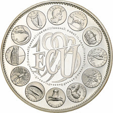 France, Ecu, 1993, Silver, Europa, MS(63)