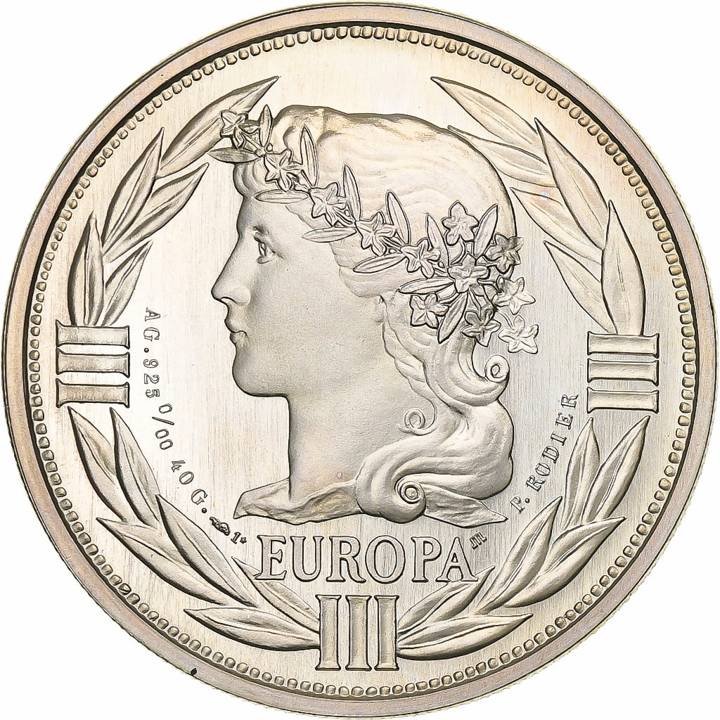 France, Ecu, 1993, Silver, Europa, MS(63)