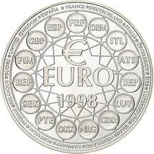 France, Euro, 1998, Silver, Europa, MS(63)