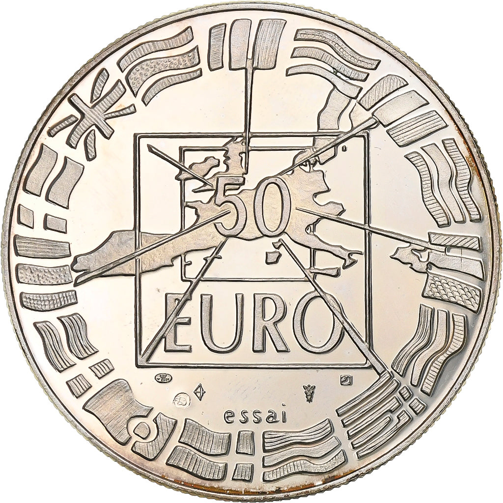 France, Euro, 1998, Silver, Europa, MS(63)
