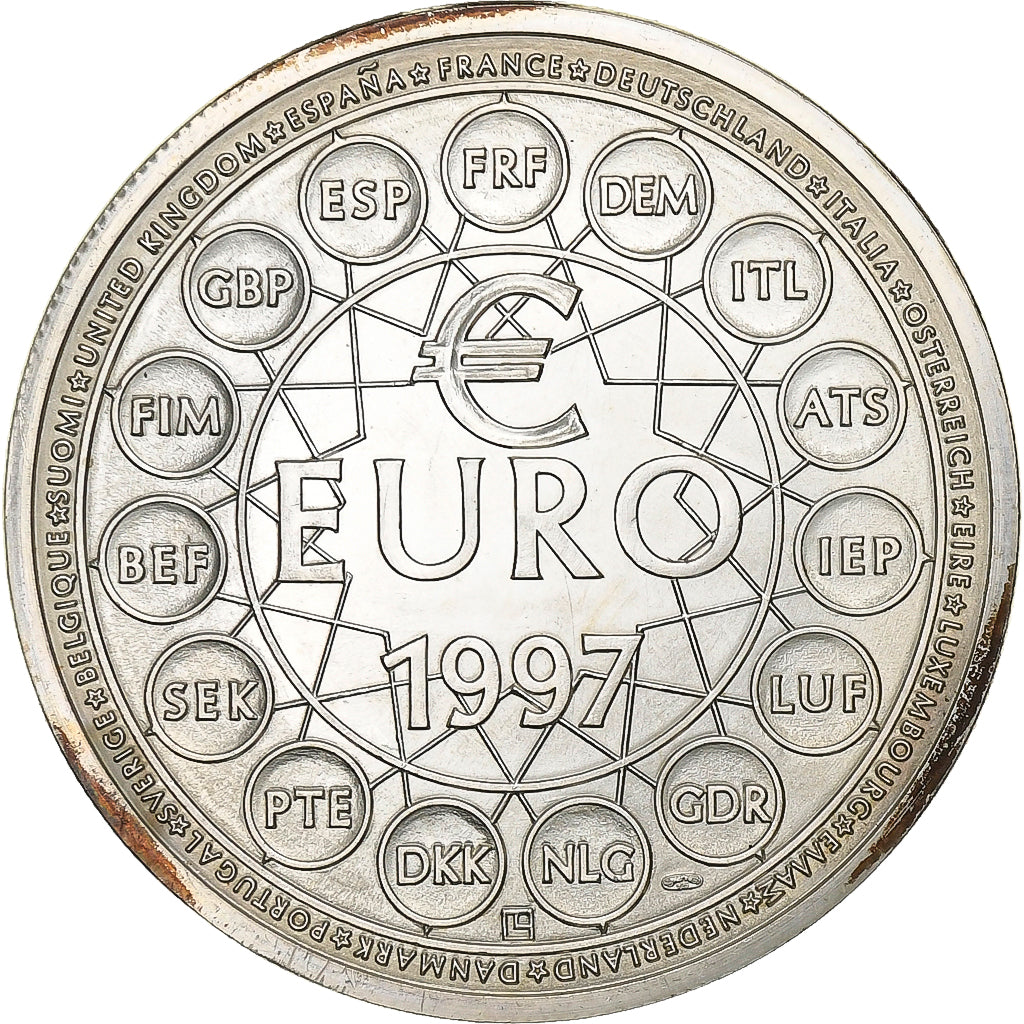 France, Euro, 1997, Silver, Europa, MS(63)