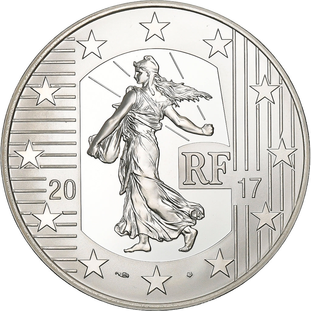 France, 10 Euro, Fontenoy, Proof, 2017, Paris, Silver, MS(63)