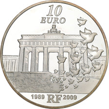France, 10 Euro, Europa, 2009, Paris, Silver, MS(63), KM:1591