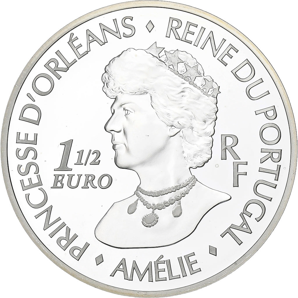 Francia, 1-1/2 Euro, Princesse Amélie Reine du Portugal, 2006, Paris, Plata