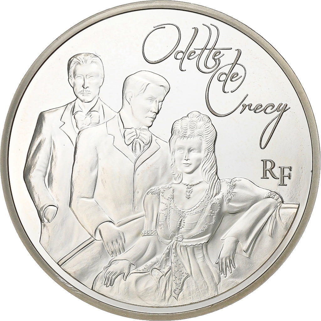 França, 10 Euro, Odette de Crécy, Proof, 2013, Paris, Prata, MS(63)