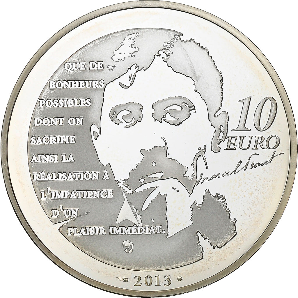 França, 10 Euro, Odette de Crécy, Proof, 2013, Paris, Prata, MS(63)