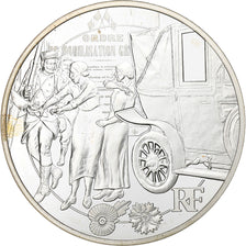 France, 10 Euro, Les Taxis de la Marre, Proof, 2014, Paris, Silver, MS(63)