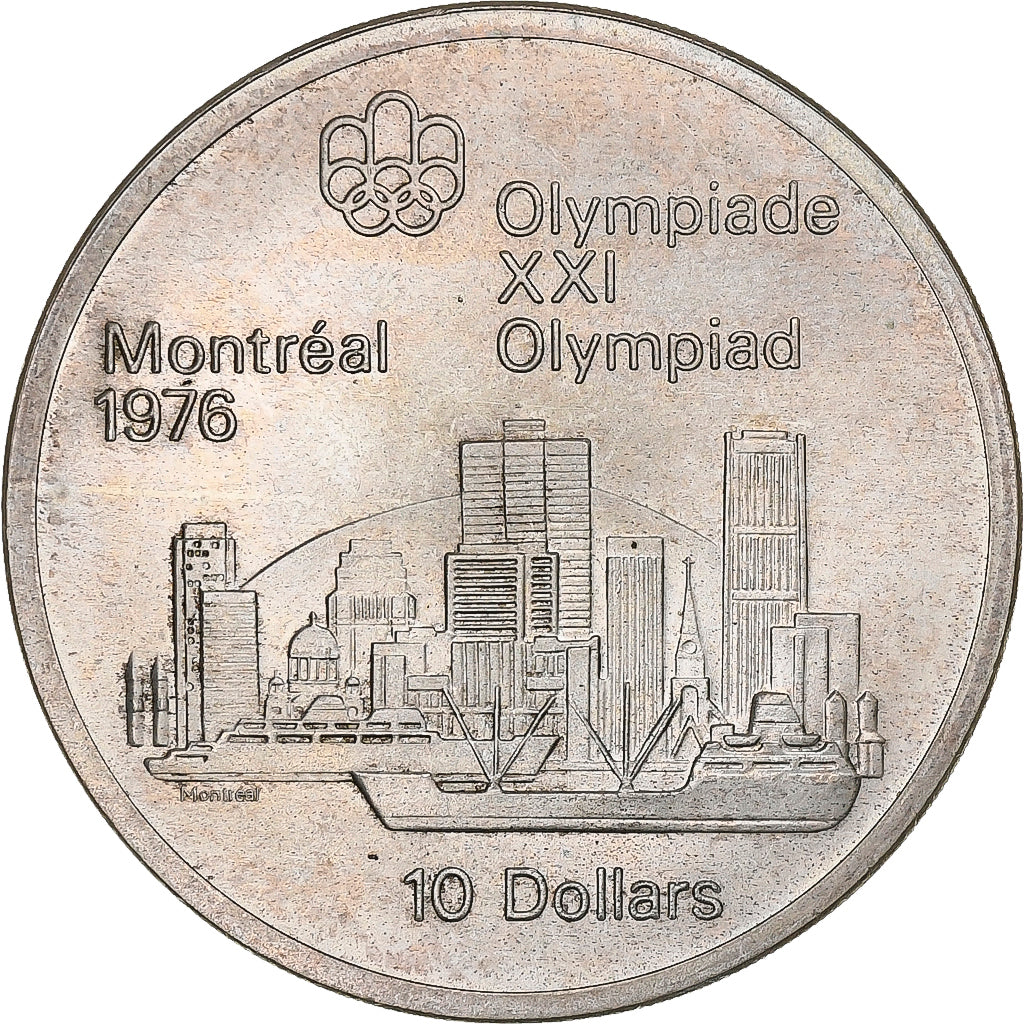 Canada, Elizabeth II, 10 Dollars, 1976 Montreal Olympics, 1973, Royal Canadian
