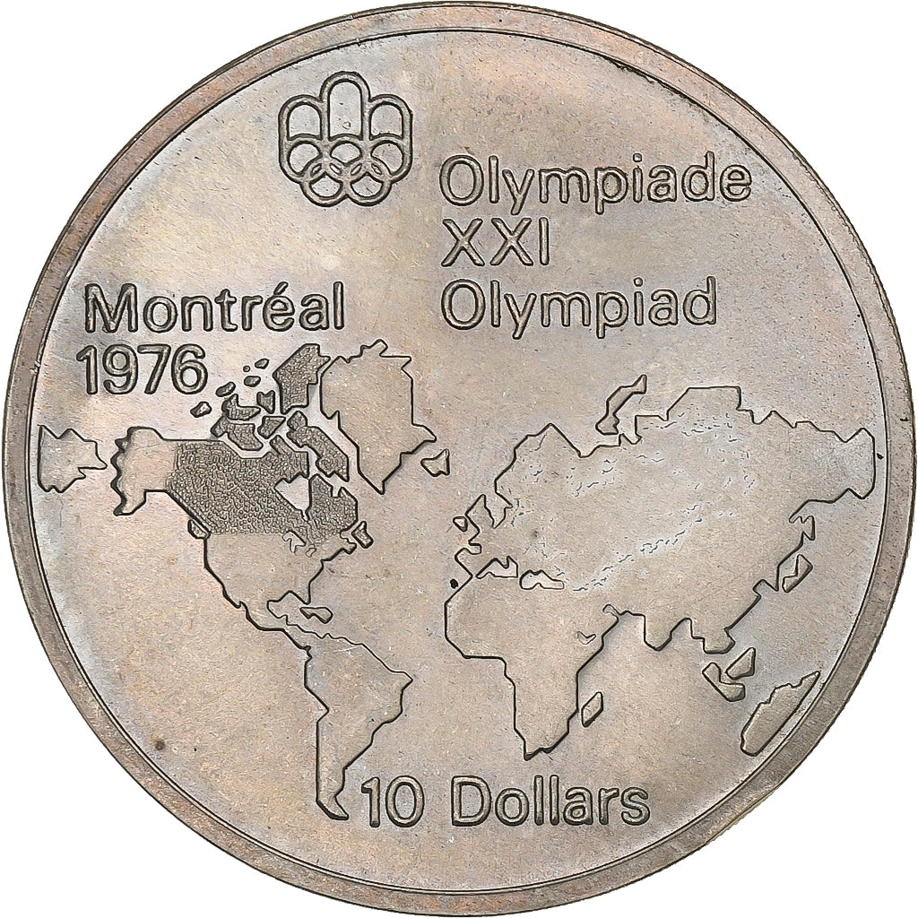 Canada, Elizabeth II, 10 Dollars, 1976 Montreal Olympics, 1973, Royal Canadian