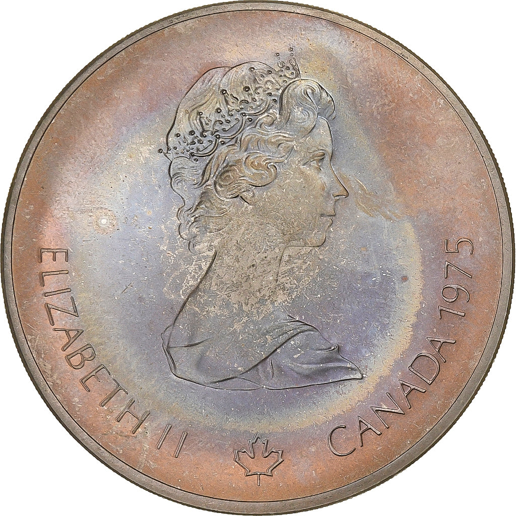 Canada, Elizabeth II, 10 Dollars, 1976 Montreal Olympics, 1975, Royal Canadian