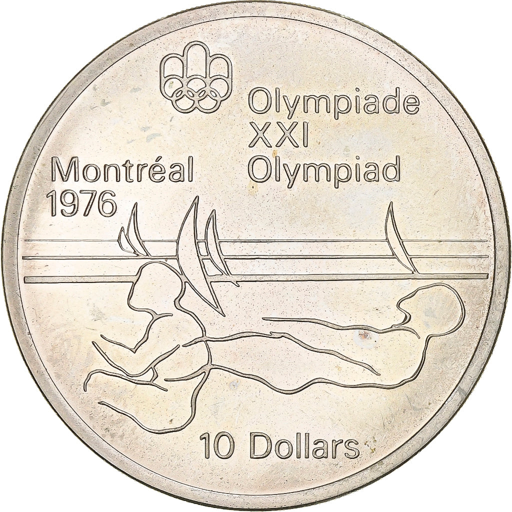 Canada, Elizabeth II, 10 Dollars, 1976 Montreal Olympics, 1975, Royal Canadian