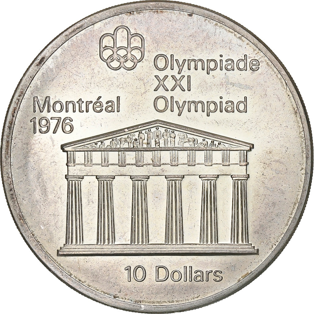 Canada, Elizabeth II, 10 Dollars, 1976 Montreal Olympics, 1974, Royal Canadian