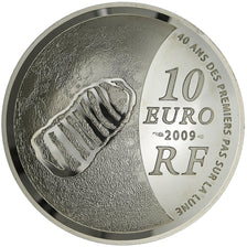 Frankrijk, 10 Euro, 40 ans des premiers pas sur la lune, Proof, 2009, Paris