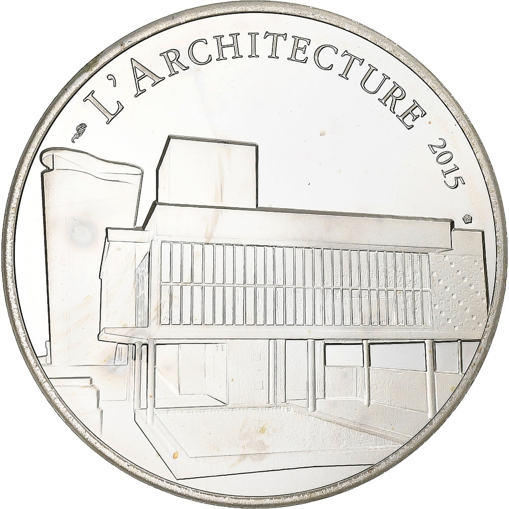 Francia, 10 Euro, Le Corbusier, FS, 2015, Paris, Argento, SPL