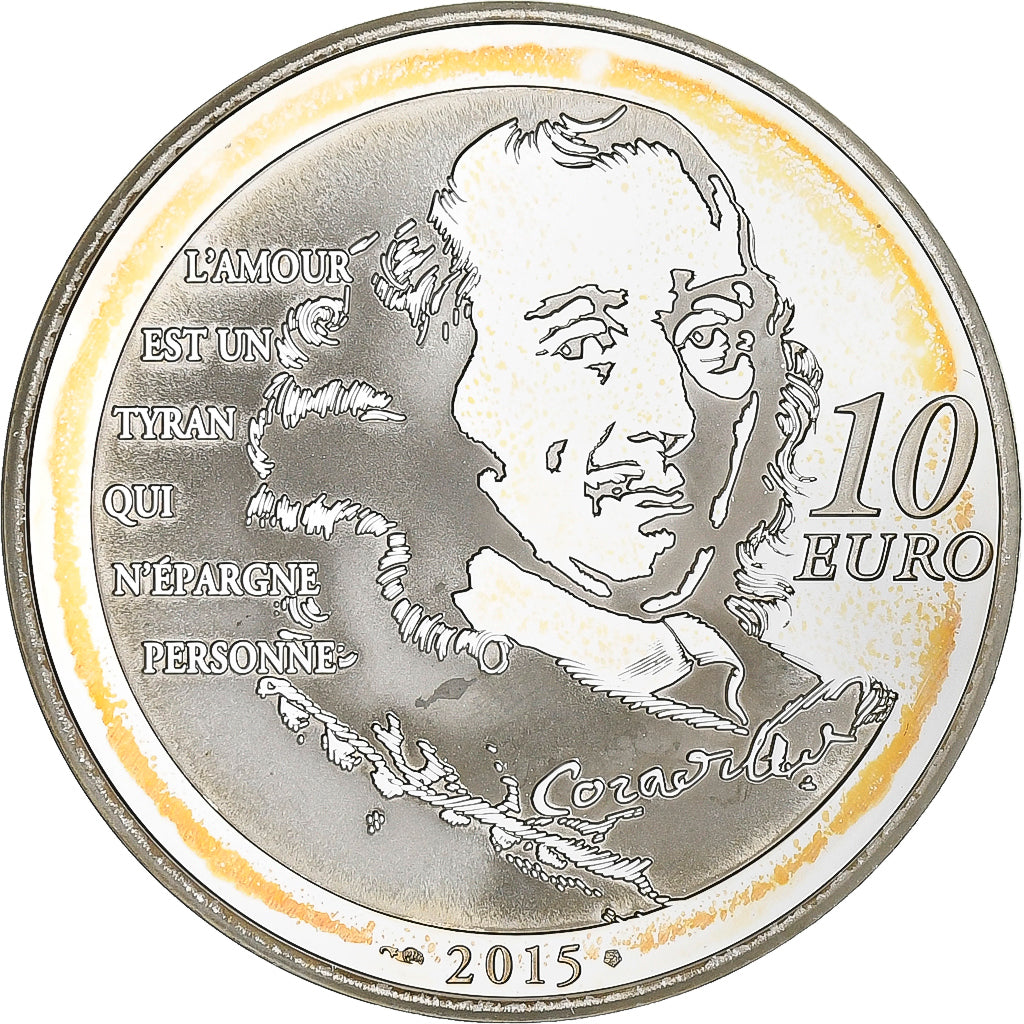 Francia, 10 Euro, Corneille, FS, 2015, Paris, Argento, SPL