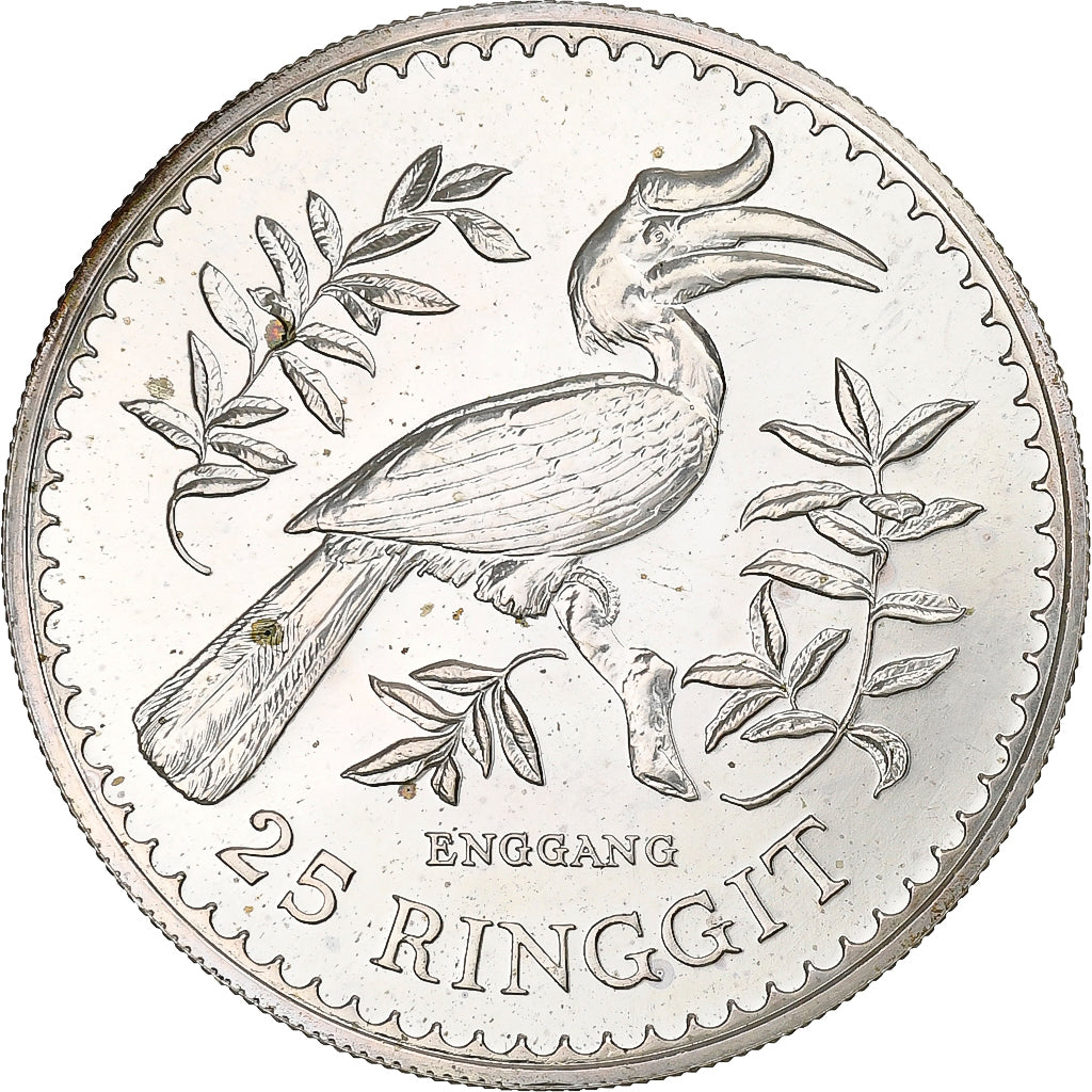 Malaisie, 25 Ringgit, 1976, Argent, SPL, KM:20