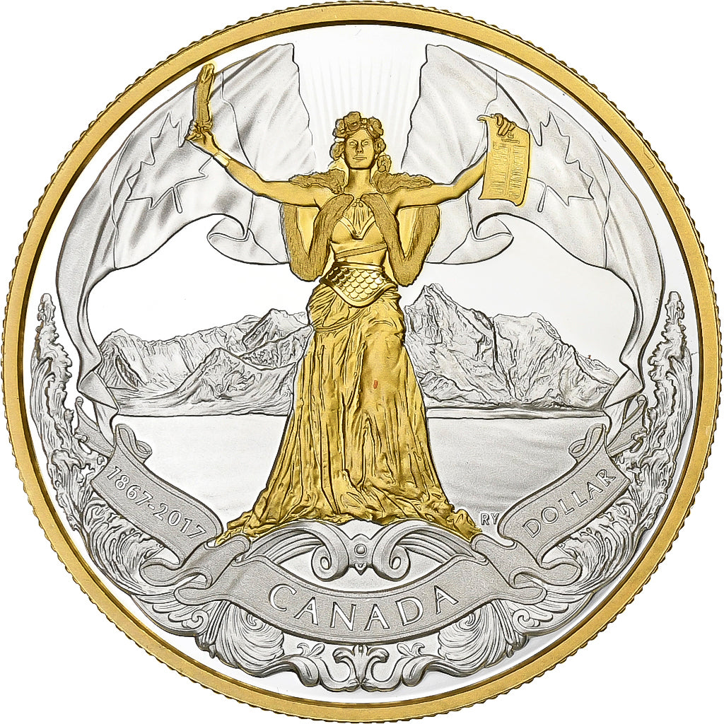 Canada, Elizabeth II, Dollar, 2017, Ottawa, FS, Argento, SPL