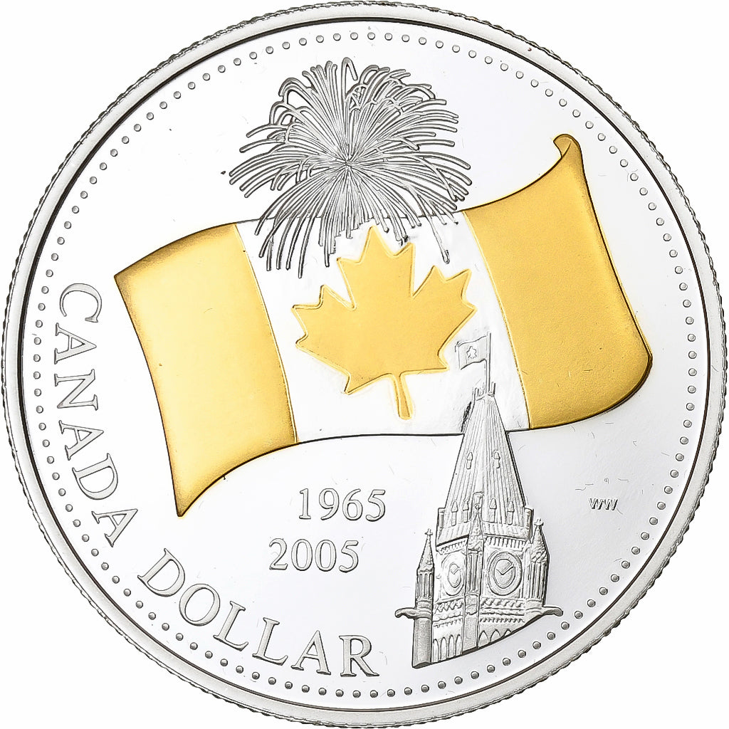 Kanada, Elizabeth II, Dollar, 2005, Royal Canadian Mint, Silber, UNZ, KM:549