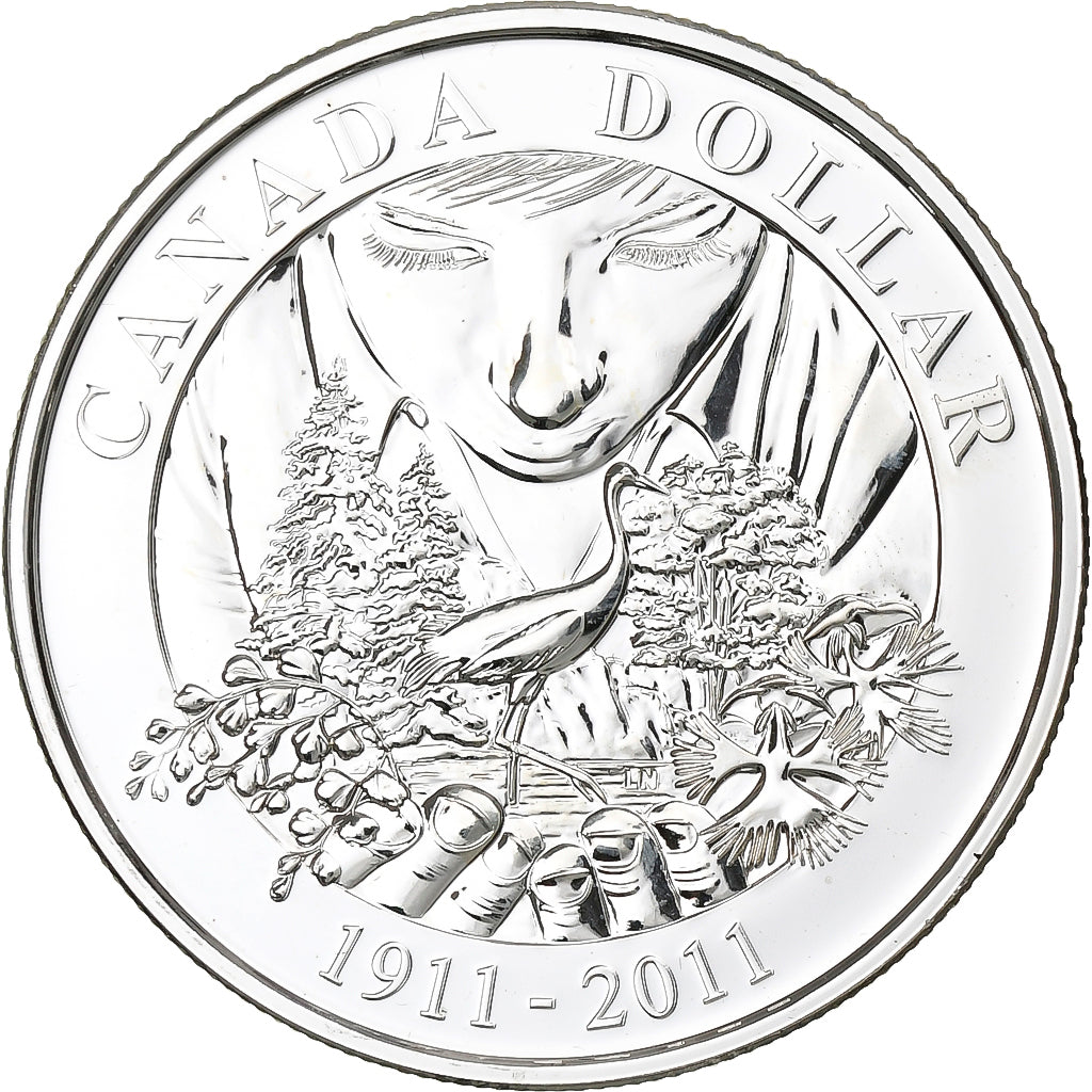 Canada, Elizabeth II, Dollar, 2011, Royal Canadian Mint, BU, Argento, SPL