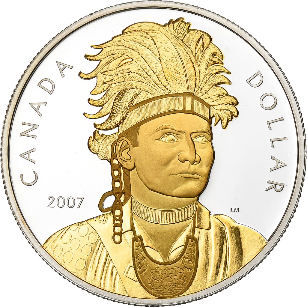 Canada, Elizabeth II, Dollar, 2007, Royal Canadian Mint, Silver, MS(63), KM:653a