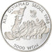 South Korea, 5000 Won, XXIV OLYMPIAD SEOUL 1988, 1986, Seoul, Silver, MS(63)