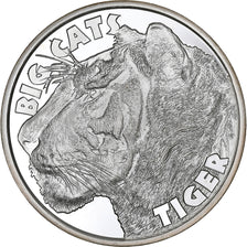 Sierra Leone, 20 Dollars, 2020, Félins - Tigre, Argent, SPL