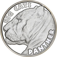 Sierra Leone, 20 Dollars, 2020, Félins - Panthère, Argento, SPL