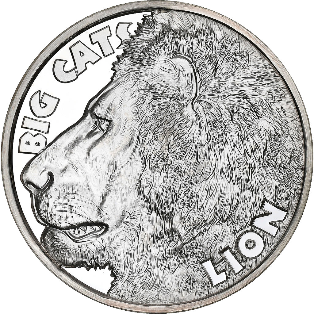Sierra Leone, 20 Dollars, 2020, Félins - Lion, Silver, MS(63)