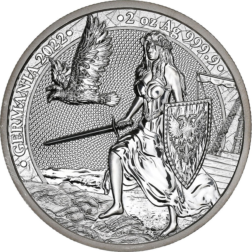 Duitsland, 10 Mark, 2022, 2 Oz, Zilver, UNC-