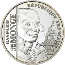 France, 100 Francs, Gaspard Monge, 1998, Paris, Silver, MS(63), KM:1203