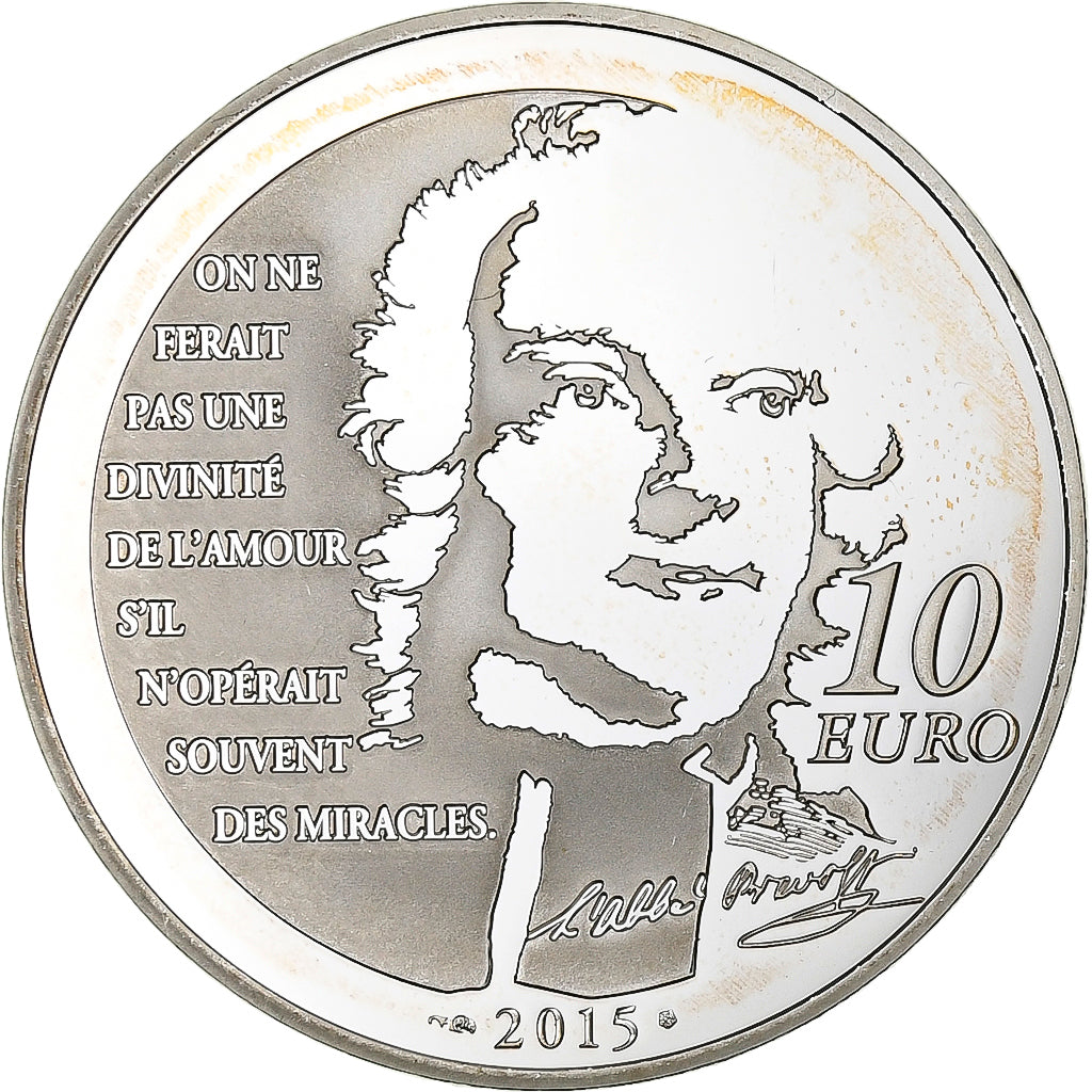 France, 10 Euro, Manon Lescaut, Proof, 2015, Paris, Silver, MS(63)