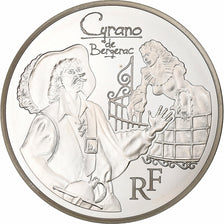 Francia, 10 Euro, Edmond Rostand, FS, 2012, Paris, Argento, SPL