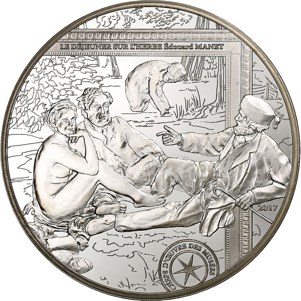 Frankreich, 10 Euro, Edouard Manet, PP, 2017, Paris, Silber, UNZ