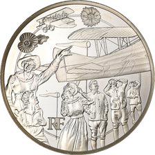 França, 10 Euro, La guerre moderne, Proof, 2017, Paris, Prata, MS(63)