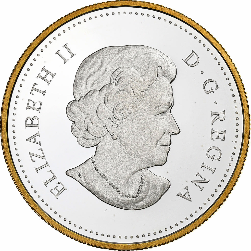 Canada, Elizabeth II, Dollar, 2010, Ottawa, Proof, Silver and Gold, MS(63)