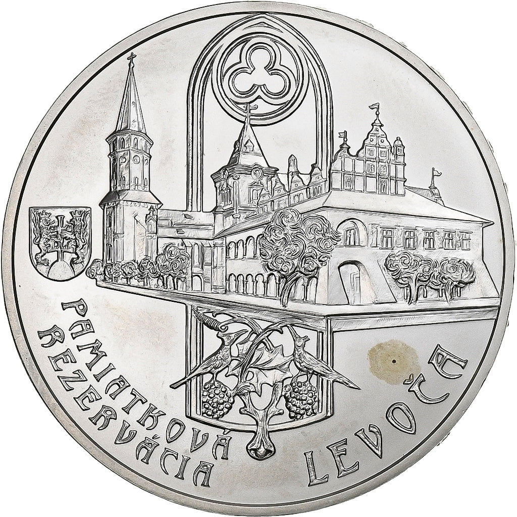 Słowacja, 20 Euro, Ville de LEVOCA, 2017, Srebro, MS(63)