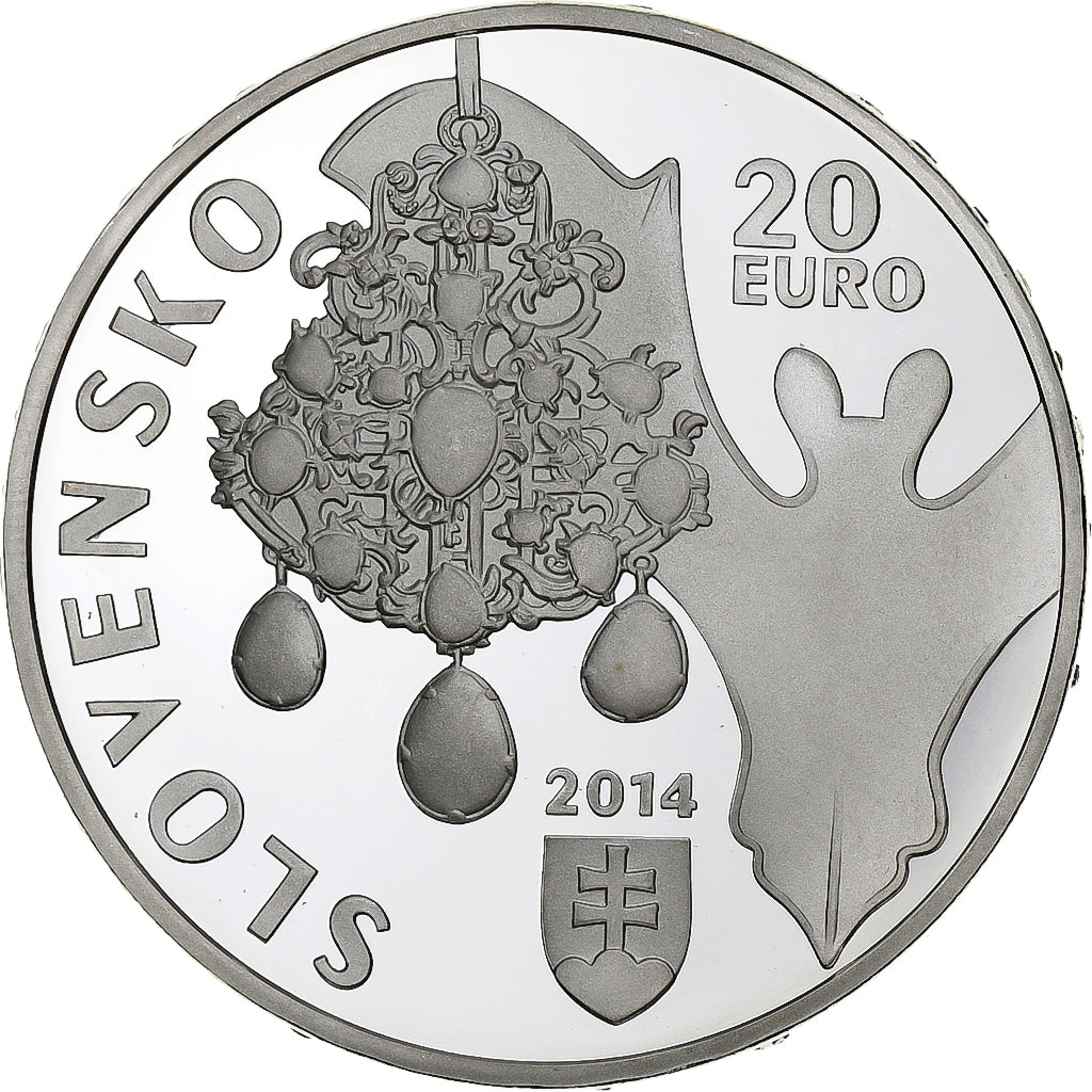 Slovakia, 20 Euro, NALEZISK, Proof, 2014, Silver, MS(63)