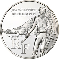 França, 1/4 Euro, Jean-Baptiste Bernadotte, 2006, Paris, Prata, MS(63), KM:1445